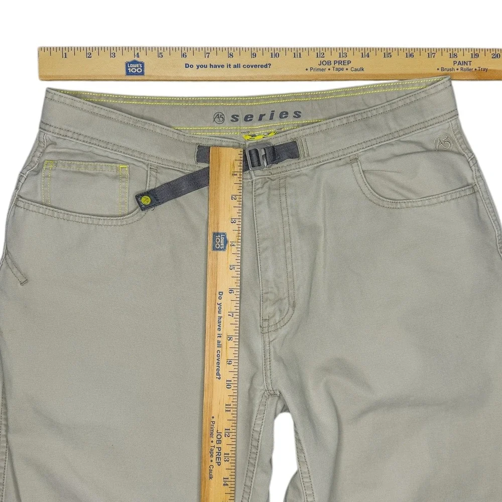 Vintage North Face A5 Series Pants Mens 36x30 Beige Canvas Belted Baggy Wide Y2K